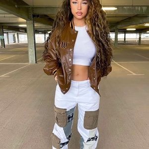 Brand New Fashion Nova White Patchwork Cargo Pants – Edgy & Trendy